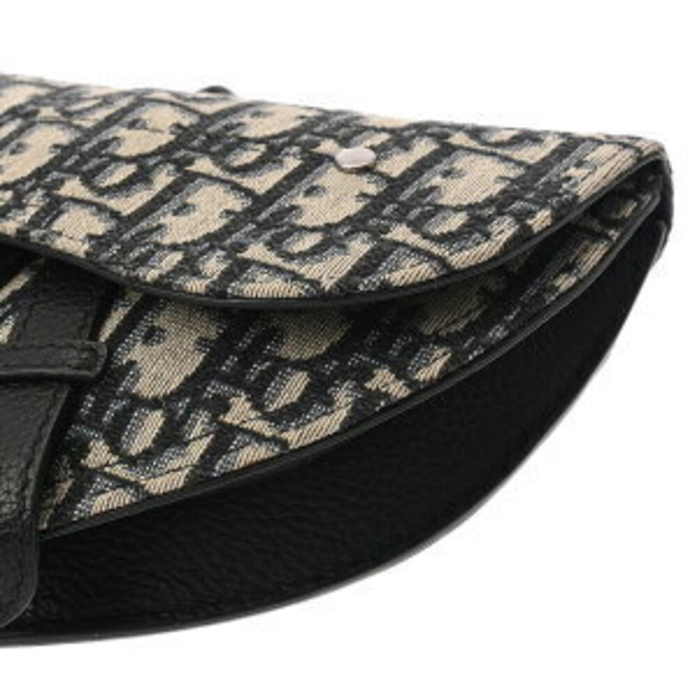 Dior Saddle Bag Ecru Blue Oblique Jacquard Canvas Body - Picture 6 of 9